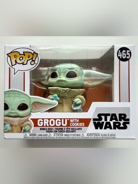 Funko Pop! Grogu with Cookies Vinyl Figure - Green & Tan